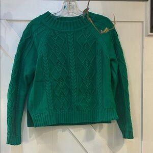 GAP Green Cable Knit Sweater